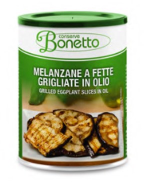 [400575] MELANZANE GRIGLIATE FETTE OLIO LT 850gr- Bonetto