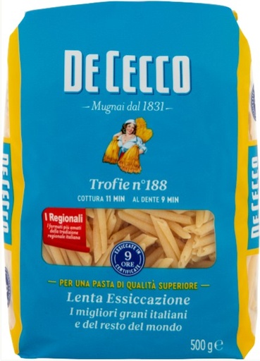 [300027] DE CECCO TROFIE N.188 500 GR