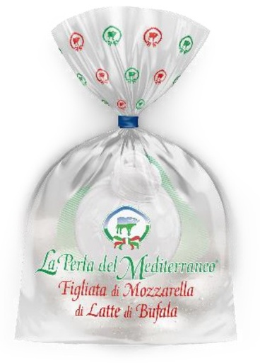 [100061] MOZZARELLA DI LATTE DI BUFALA RIPIENA - FIGLIATA 500GR PERLA DEL MEDITERRANEO