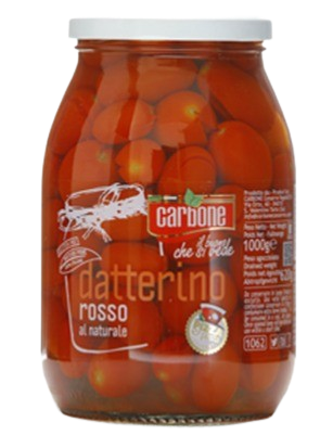 [400456] POMODORINO DATTERINO ROSSO AL NATURALE 950 GR CARBONE