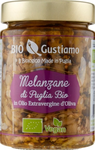 [400522] MELANZANE A FILETTI IN OLIO EXTRAVERGINE D'OLIVA 280 GR (X 5) BIO GUSTIAMO