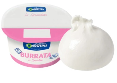 [133584] BURRATA SENZA TESTA VASCH 1Kg (100G x 10 PZ) (SD) FORMALACTIS LATTERIA SORRENTINA