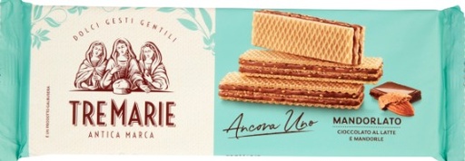 [800257] WAFER MANDORLATO 140 GR (X18) TRE MARIE