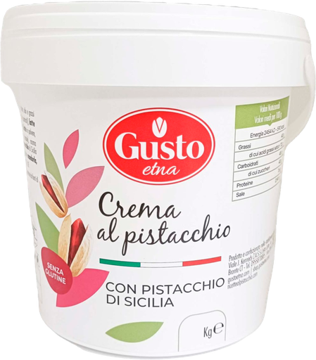 [131481] CREMA AL PISTACCHIO CON PISTACCHIO DI SICILIA 1 KG ETNA